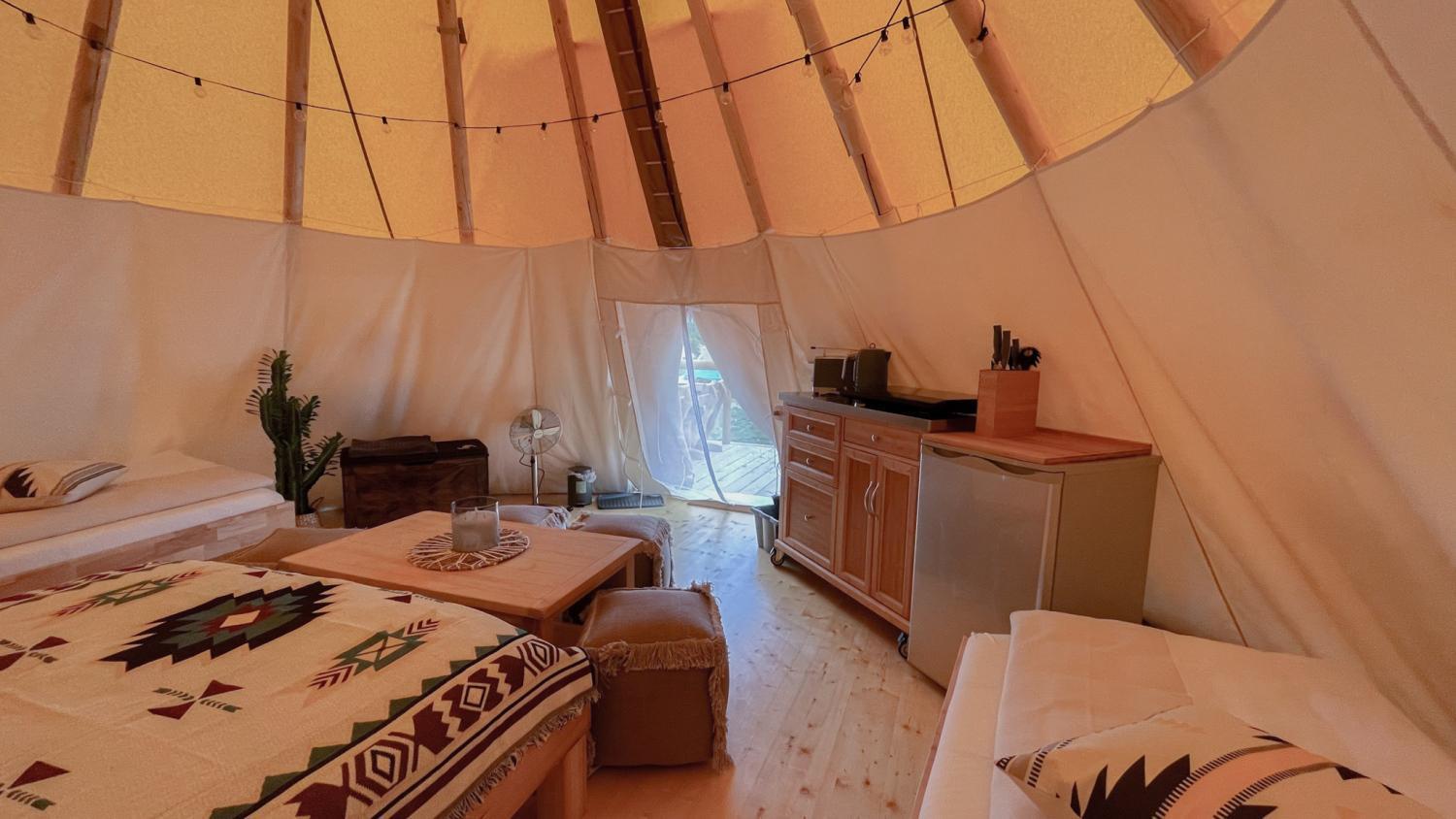 Ferienwohnung Tipi Illinois Falkenburg Exterior foto
