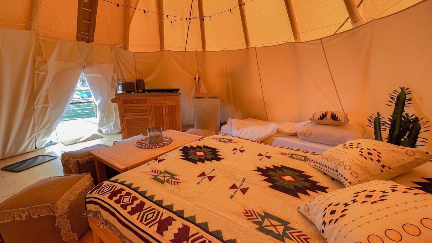 Ferienwohnung Tipi Illinois Falkenburg Exterior foto