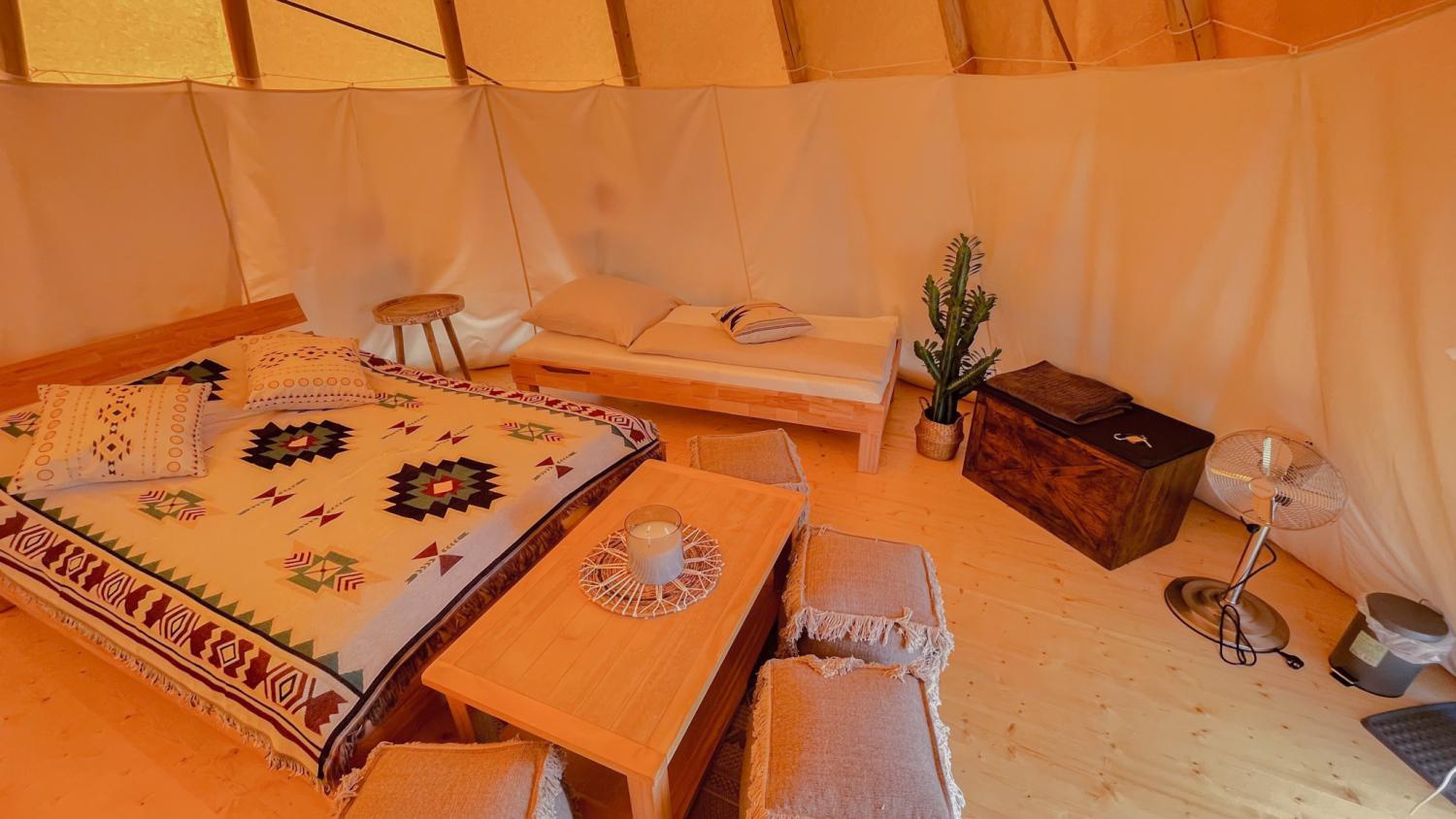 Ferienwohnung Tipi Illinois Falkenburg Exterior foto