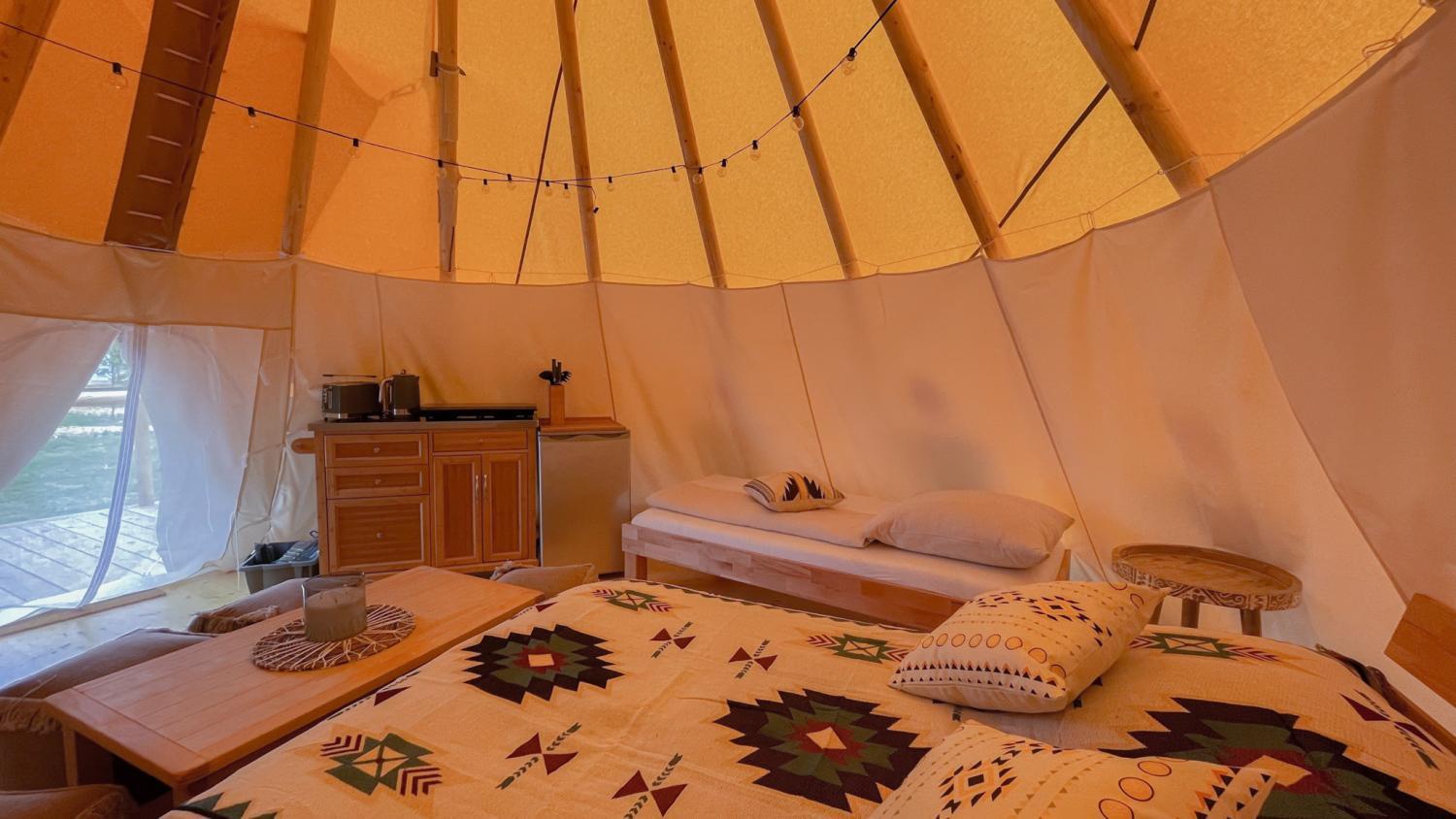 Ferienwohnung Tipi Illinois Falkenburg Exterior foto