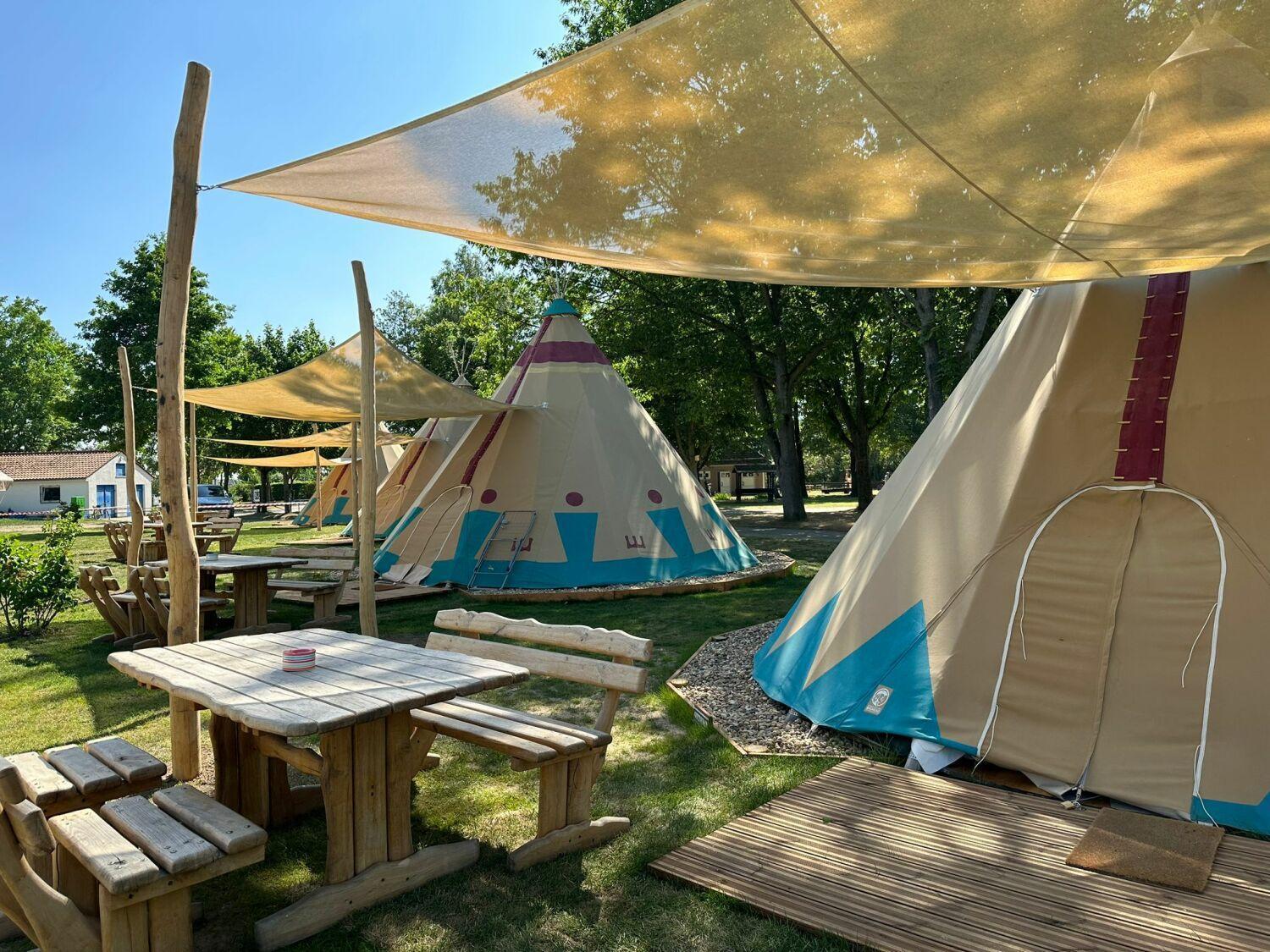 Ferienwohnung Tipi Illinois Falkenburg Exterior foto