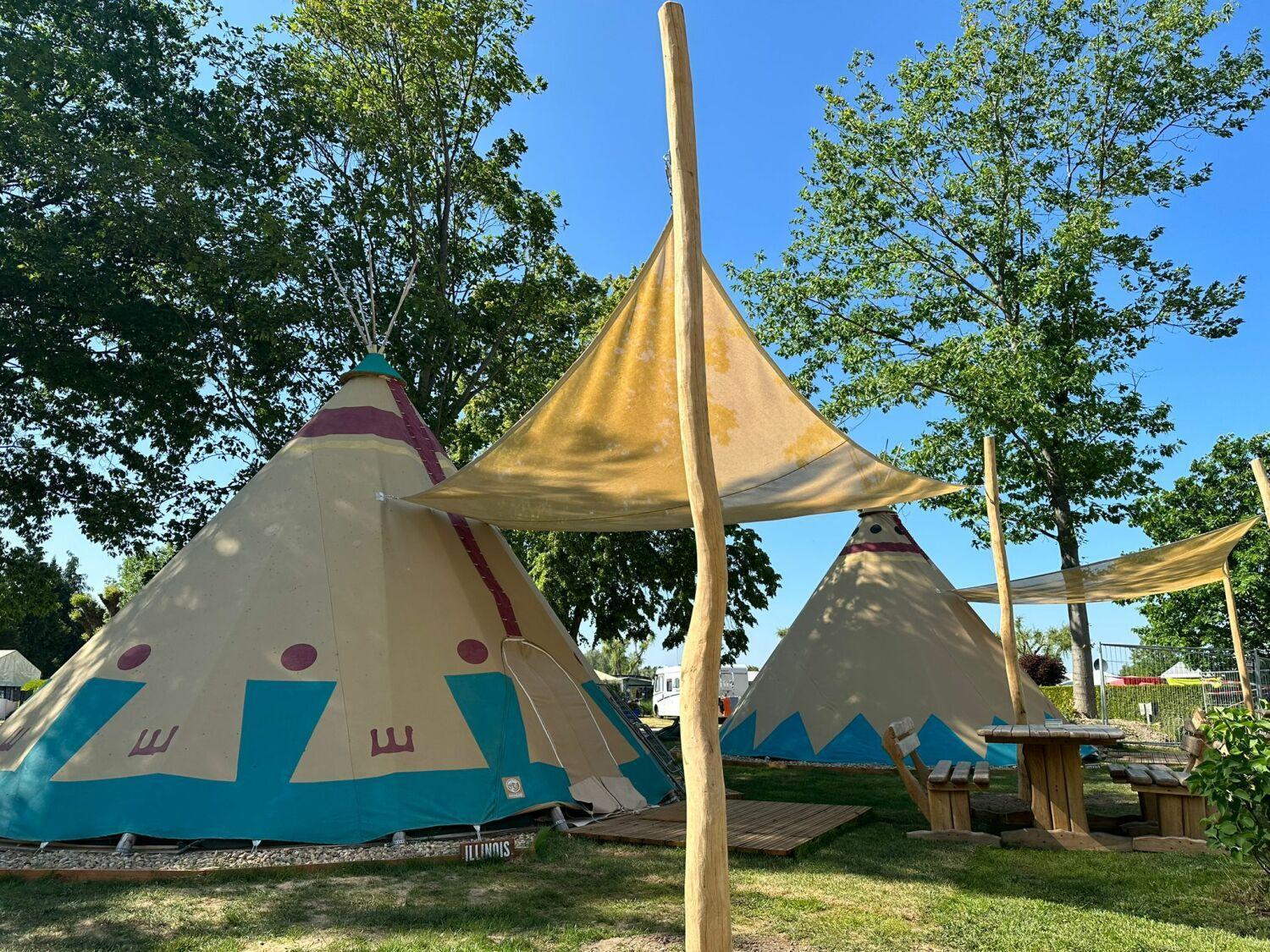 Ferienwohnung Tipi Illinois Falkenburg Exterior foto