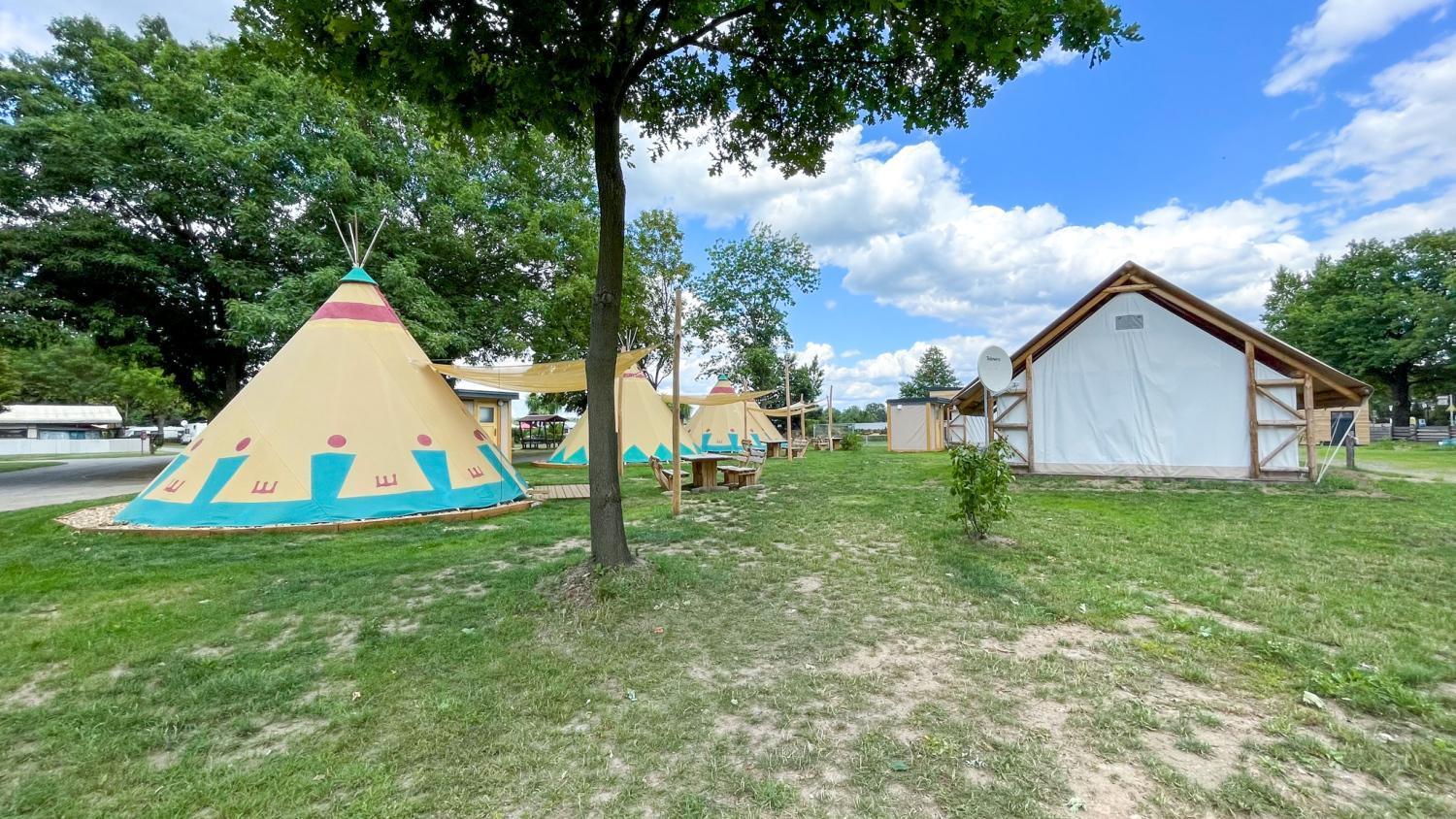 Ferienwohnung Tipi Illinois Falkenburg Exterior foto