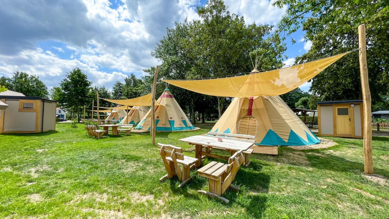 Ferienwohnung Tipi Illinois Falkenburg Exterior foto